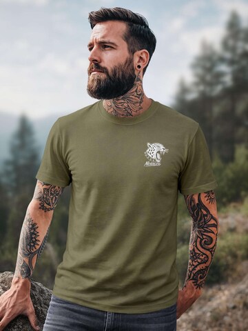 Neverless Shirt 'Jaguar' in Green