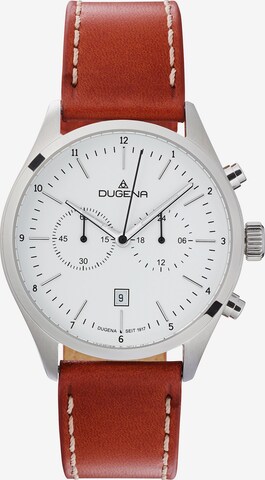 DUGENA Analog Watch in Brown: front