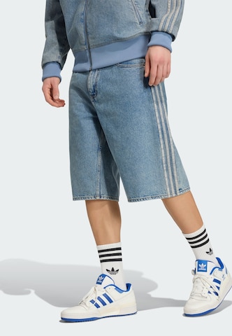 ADIDAS ORIGINALS - Loosefit Calças de ganga 'Firebird Adicolor' em azul: frente
