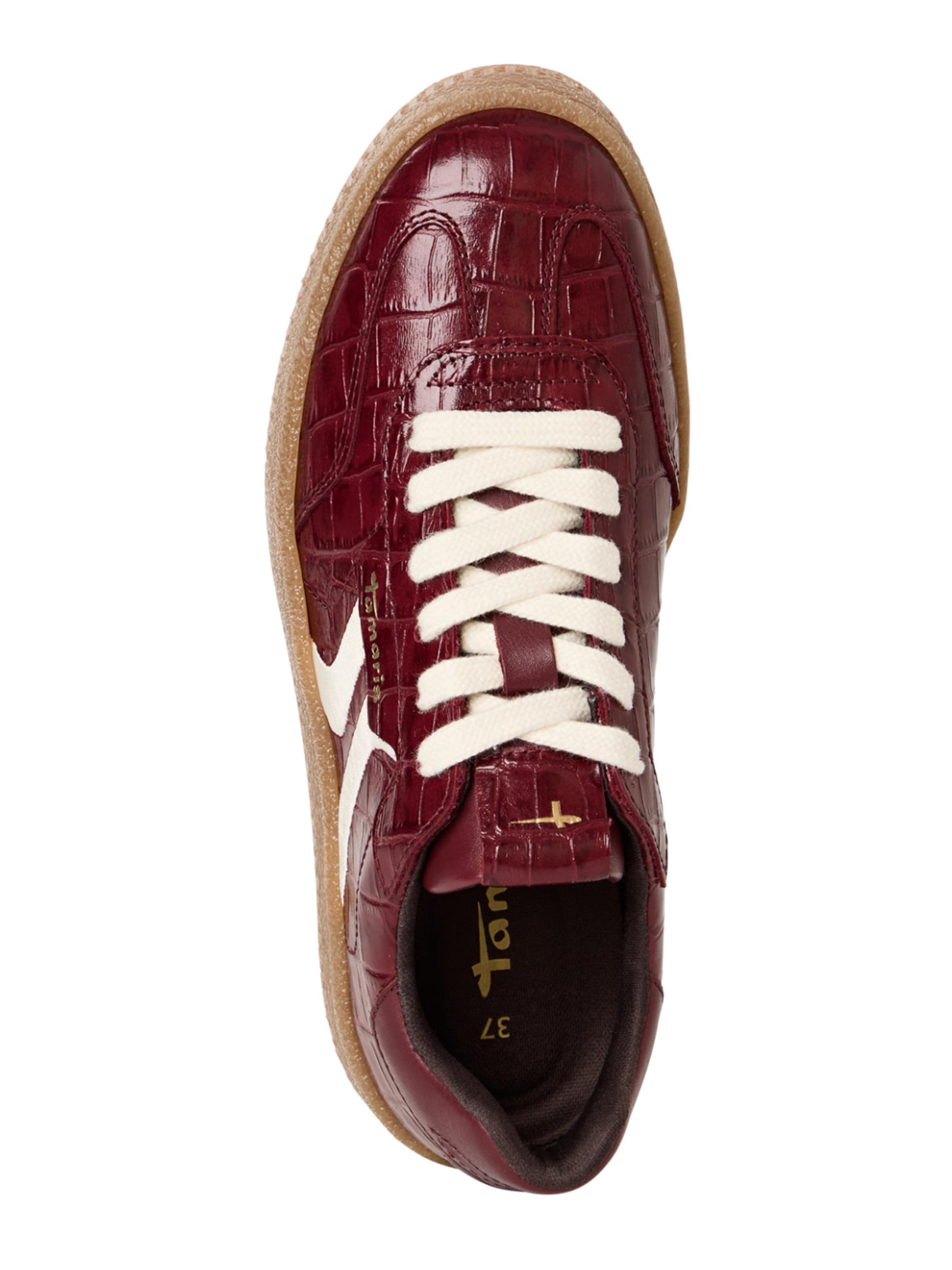 Baskets basses Tamaris en rouge