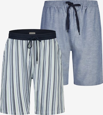 Phil & Co. Berlin Pyjamashorts ' Classics ' in Blau: Vorderseite