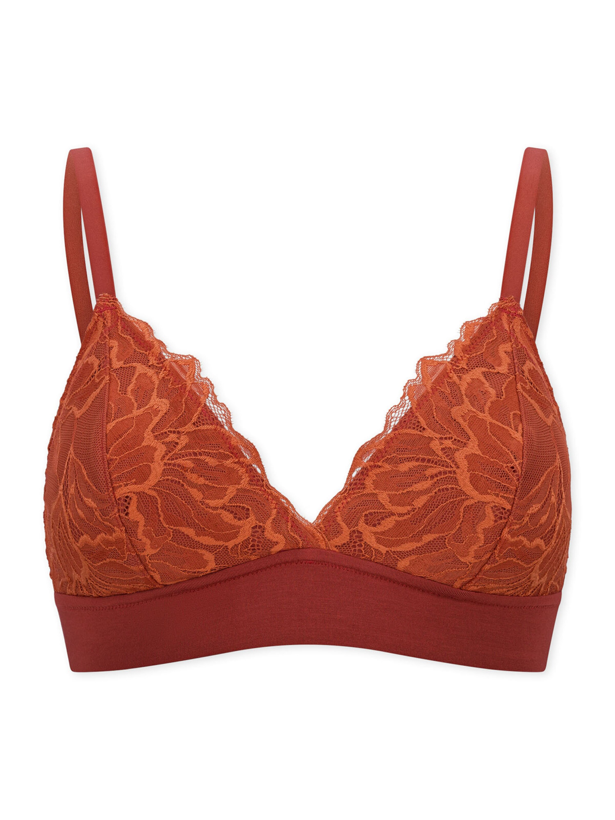 SCHIESSER T-shirt BH ' Unique Premium ' in Oranje: voorkant