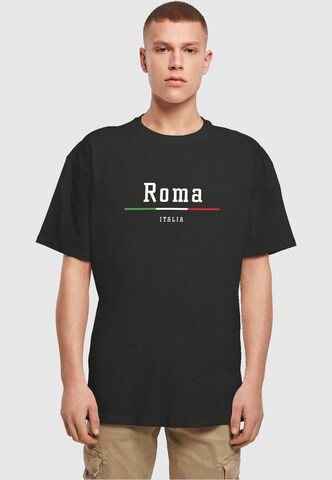 Merchcode Shirt 'Roma X' in Zwart: voorkant