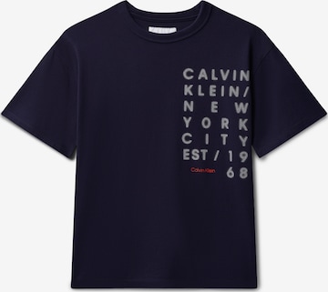 Calvin Klein Jeans Majica | modra barva: sprednja stran