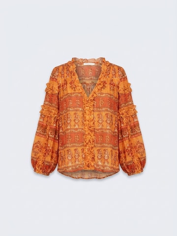 Chemisier 'Blouse Glossy' Miss June en orange