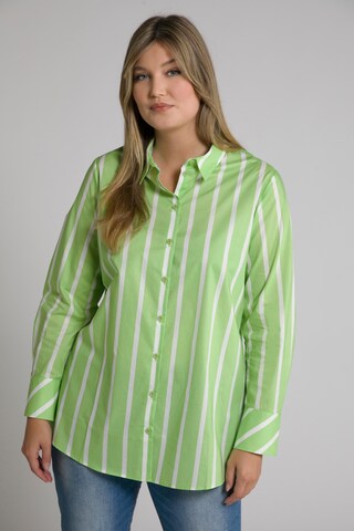 Ulla Popken Blouse in Groen: voorkant