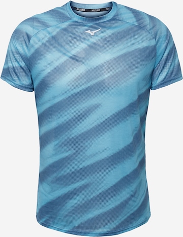 MIZUNO - Camisa funcionais em azul: frente