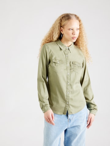 VILA Blouse 'BISTA' in Groen: voorkant