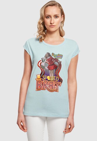 T-shirt 'Willy Wonka And The Chocolate Factory - Spoiled Brat' ABSOLUTE CULT en bleu : devant
