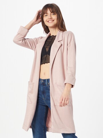 PIECES Summer coat in Pink: front