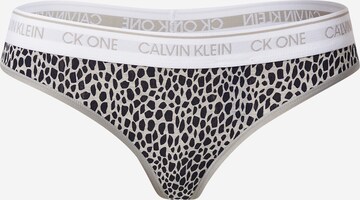 Calvin Klein Underwear Normální Tanga – šedá: přední strana