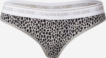 Calvin Klein Underwear Stringid, värv hall: eest vaates