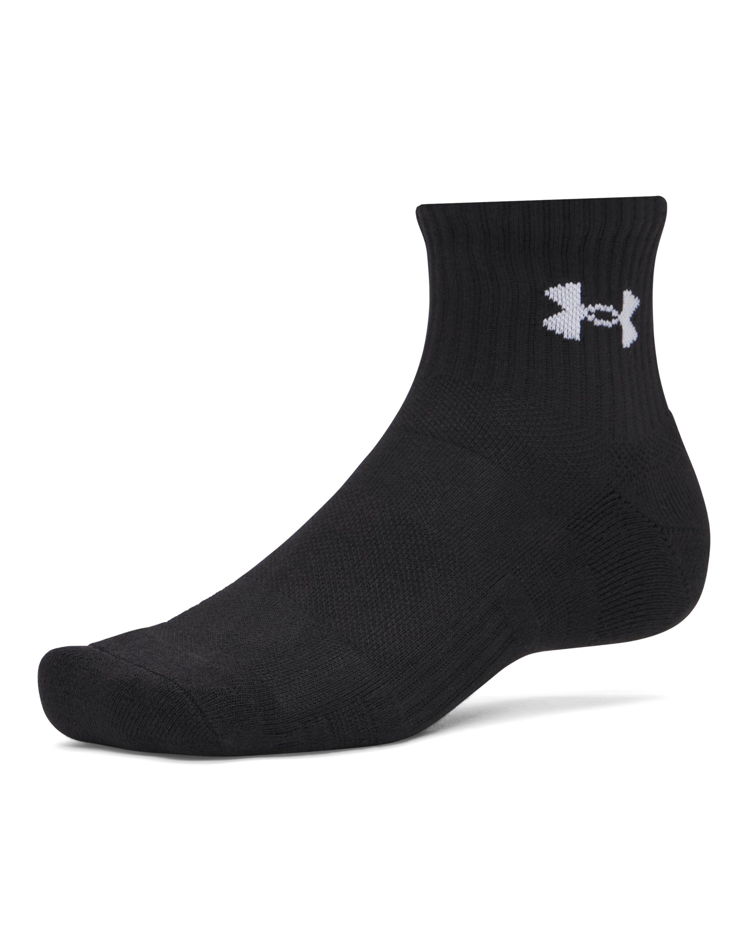 UNDER ARMOUR Athletic Socks in Black: front