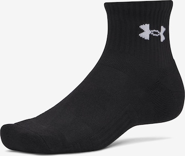 UNDER ARMOUR Athletic Socks in Black: front