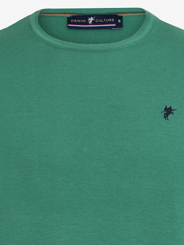 DENIM CULTURE Sweter 'Manno' w kolorze zielony
