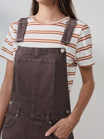 Barrel Salopette en jean Next en marron