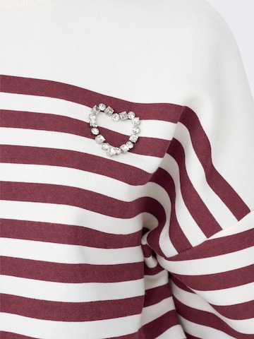 Sweat-shirt 'ONLAdele' ONLY en blanc