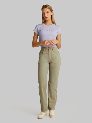 Regular Pantalon Calvin Klein Jeans en vert