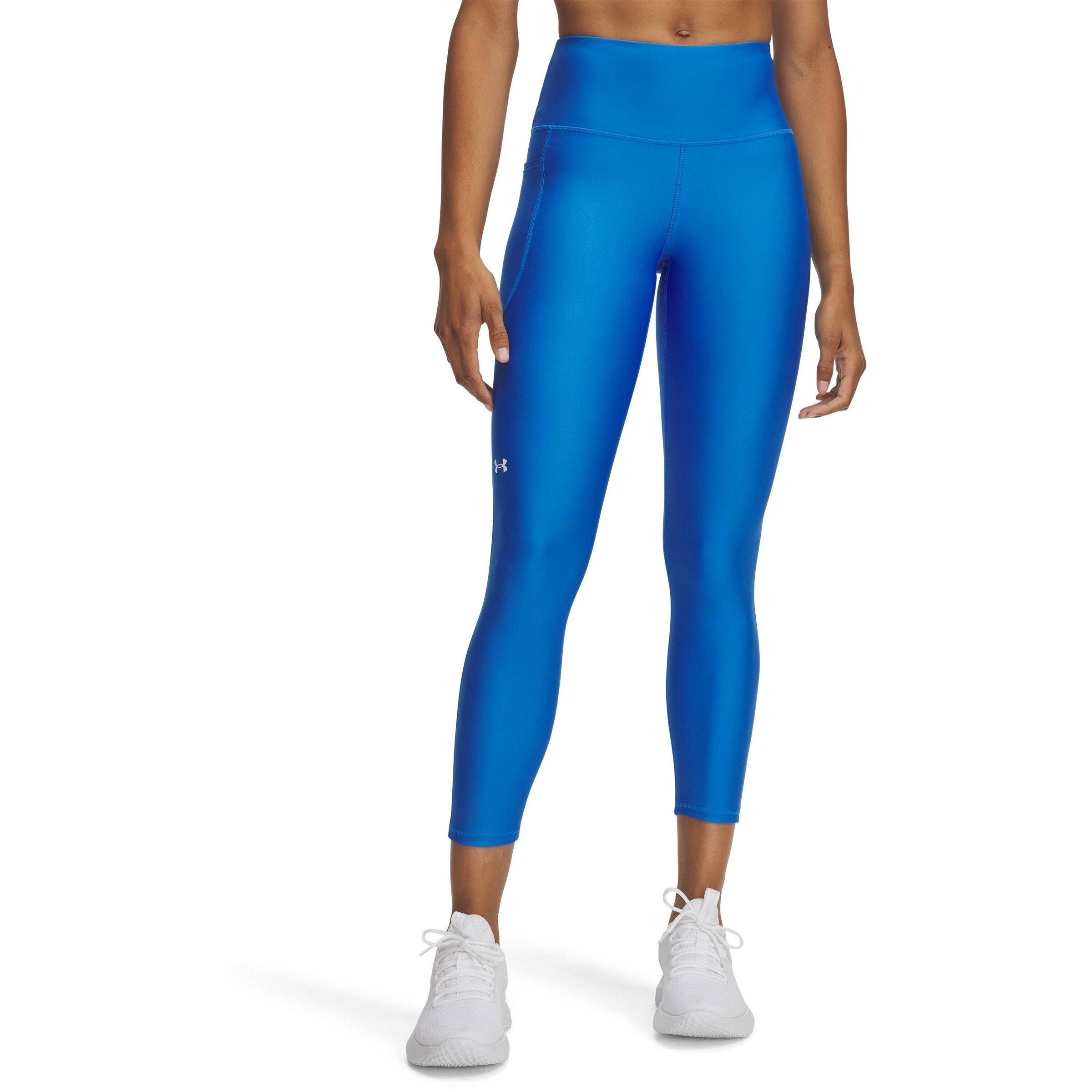 UNDER ARMOUR Skinny Workout Pants in Blue: front