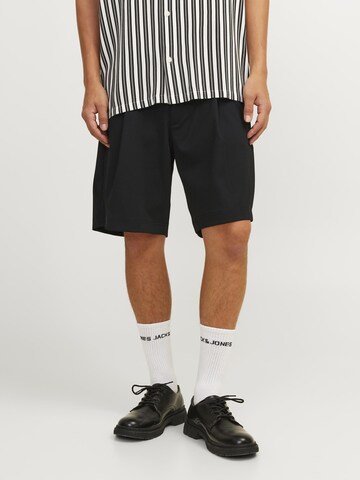 Wide Leg Pantalon chino JACK & JONES en noir : devant