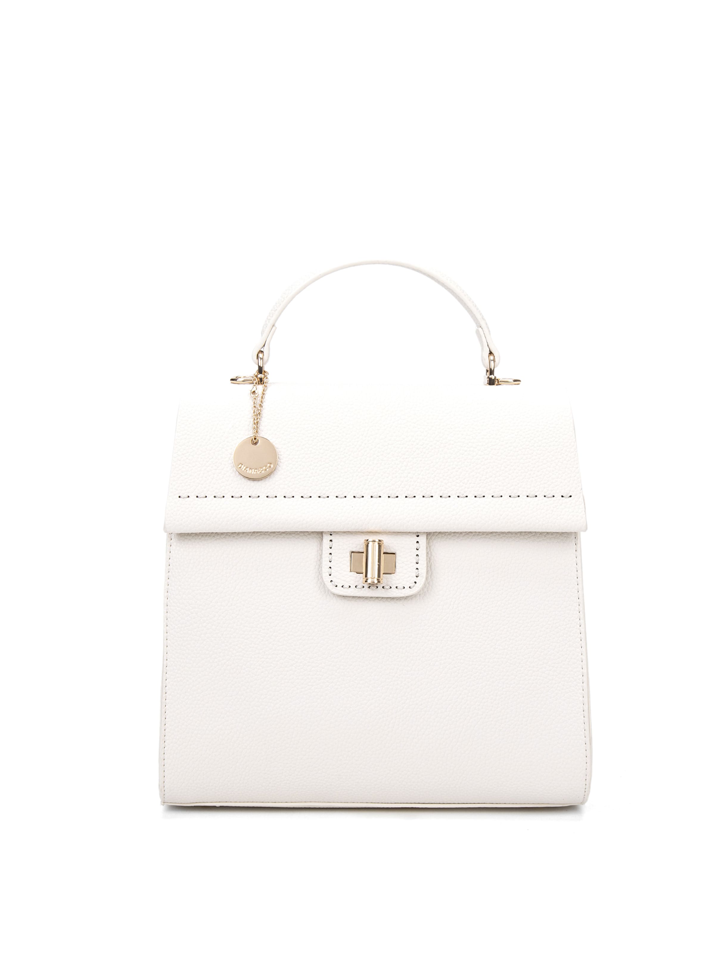 Zaino 'Zaino Donna Vegan Leather Diana & Co Firenze - Chiusura Girello Tracolla Regolabile' di Diana&Co. in grigio: frontale