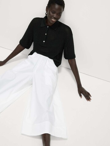 Wide Leg Pantalon Marks & Spencer en blanc
