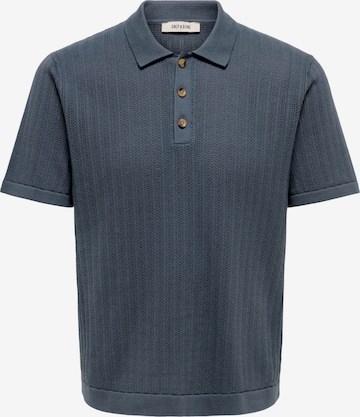 Only & Sons Poloshirt 'ONSMOON' in Blau: Vorderseite