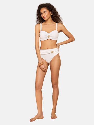 balts love & roses Bikini augšdaļa: no priekšpuses