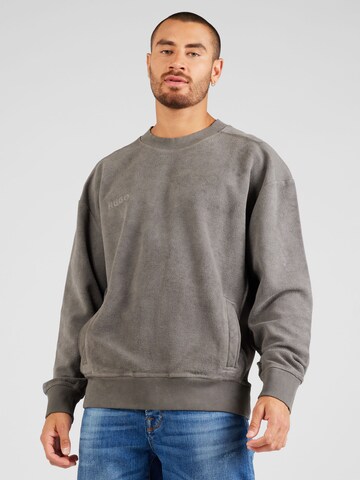 HUGO Sweatshirt 'Delphonso' in Grey: front