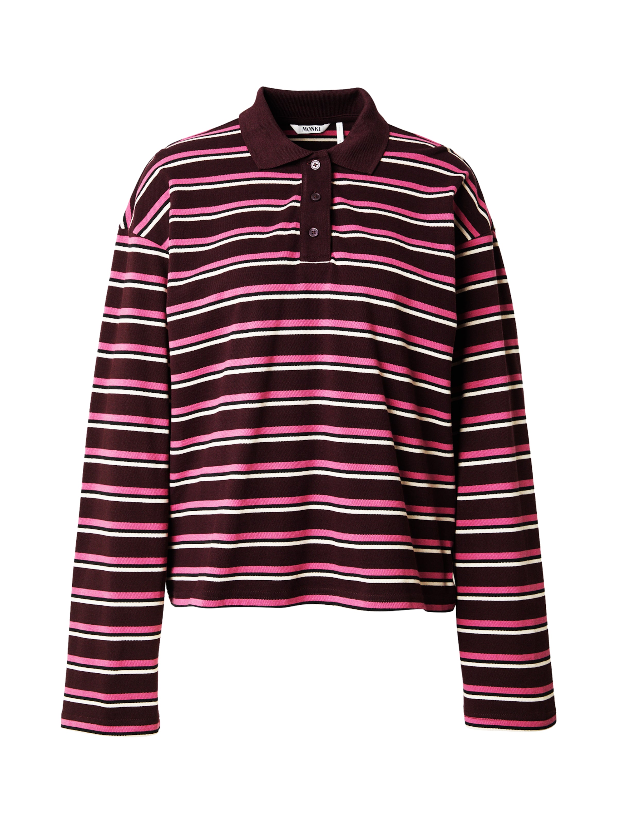 Monki Shirt in Purple / Blackberry / Black / White, Item view