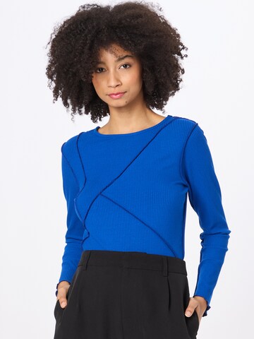 Warehouse Shirt 'Lettuce' in Blauw: voorkant