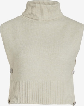 VILA Collar in Beige: front