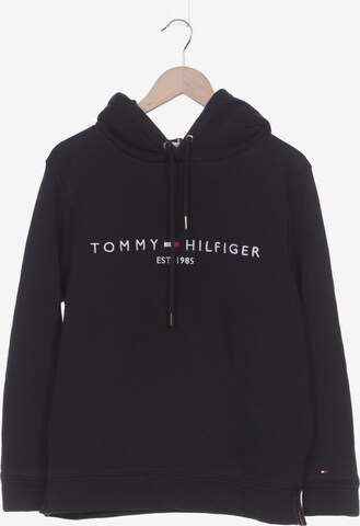 TOMMY HILFIGER Sweatshirt & Zip-Up Hoodie in L in Black: front