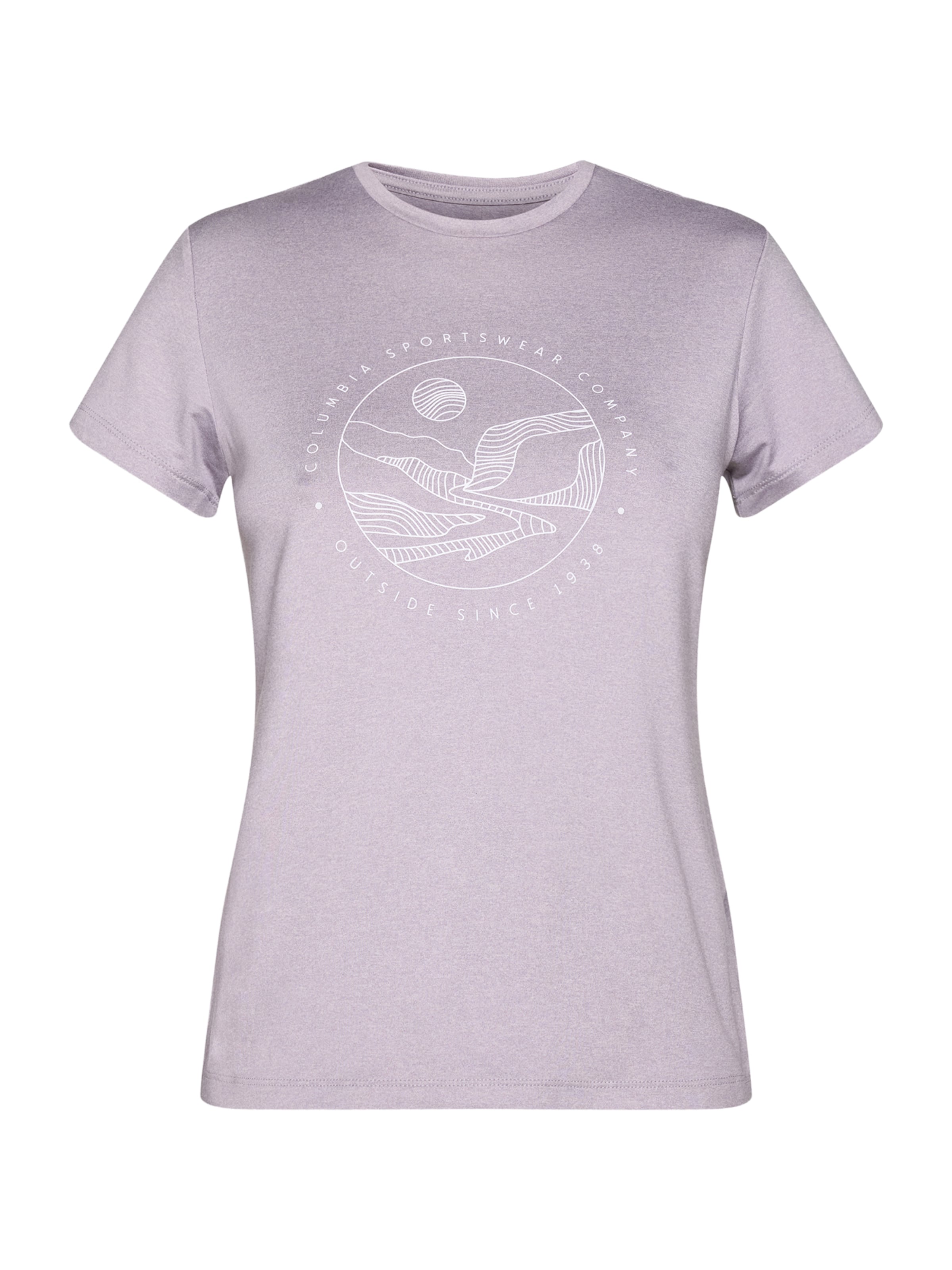 COLUMBIA Funkcionalna majica | vijolična barva: sprednja stran