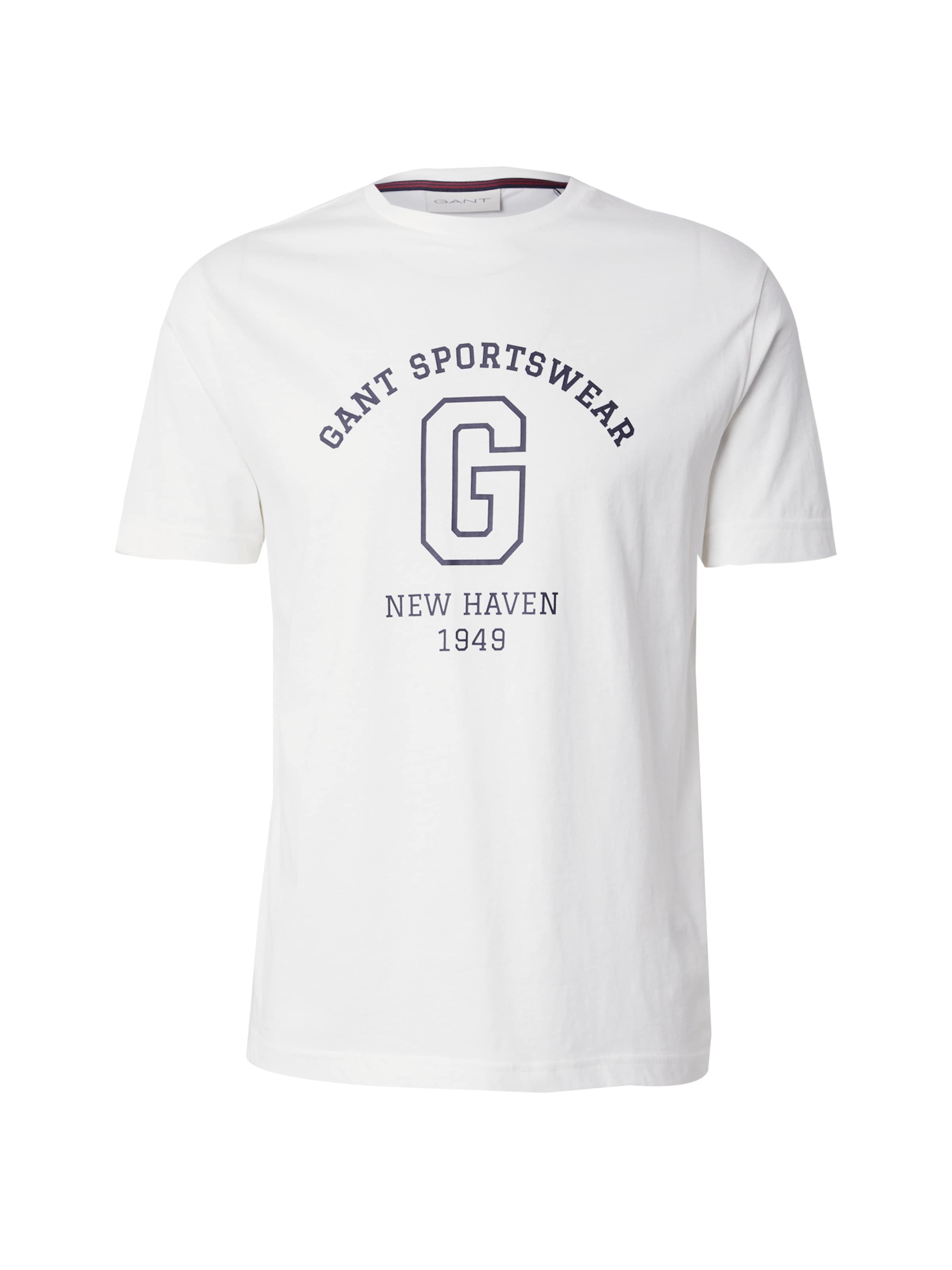 T-Shirt GANT en blanc : devant