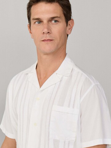 Hackett London Slim fit Overhemd 'Poplin Cruise' in Wit