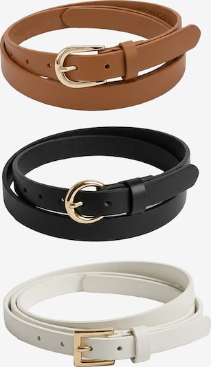 Diržas 'Bianca' iš Guido Maria Kretschmer Women, spalva – karamelės / juoda / balkšva, Prekių apžvalga