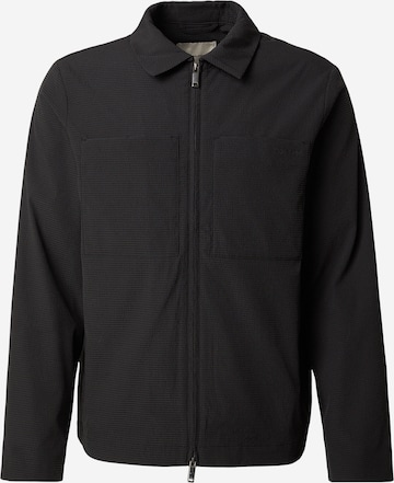 Calvin KleinPrijelazna jakna 'Seersucker' - crna boja: prednji dio