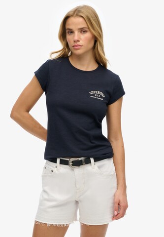 Superdry Shirt 'Athletic Essential' in Blue: front