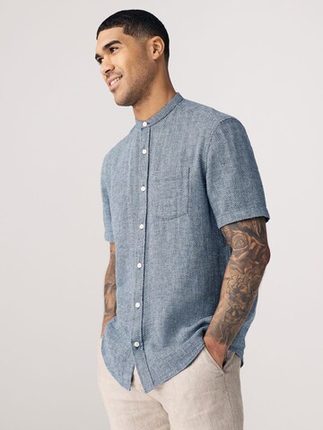 Next Regular fit Button Up Shirt in Blue: front