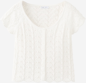 balta MANGO TEEN Kardiganas 'ONA': priekis