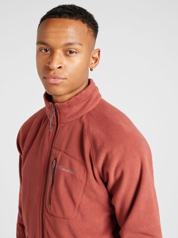 COLUMBIA Athletic fleece jacket 'Fast Trek II' in Red