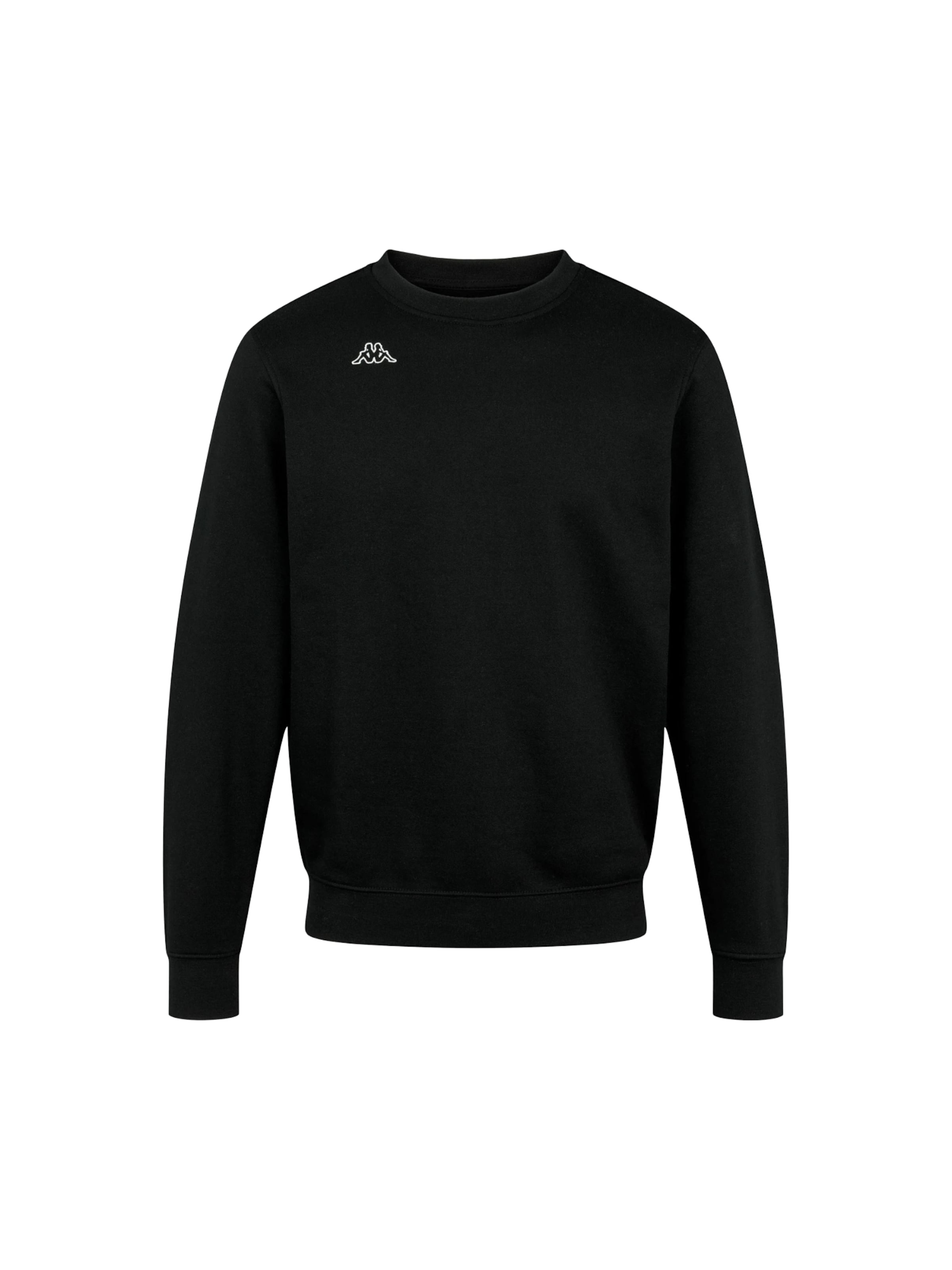 KAPPA Sweatshirt 'Trullo' in Zwart: voorkant