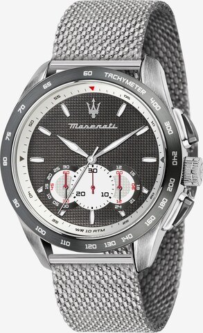 Maserati Analog Watch in Silver: front