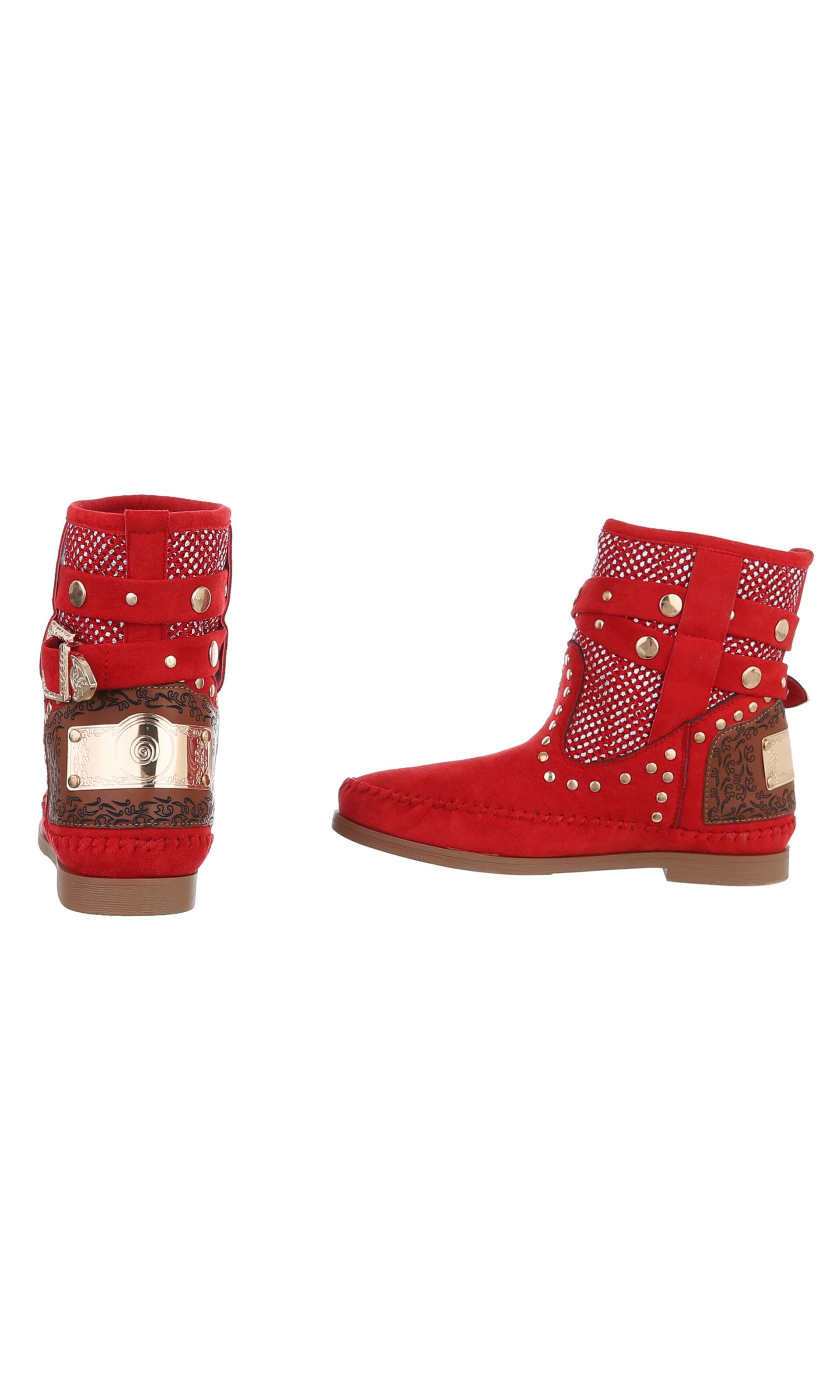 Ital-Design Stiefelette in Rot
