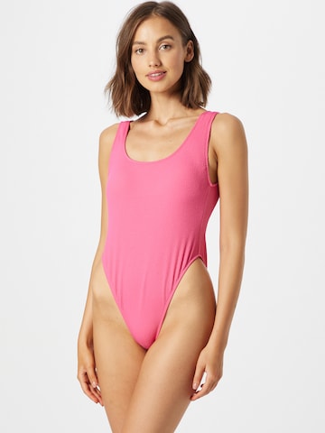 River IslandJednodijelni kupaći kostim - roza boja: prednji dio
