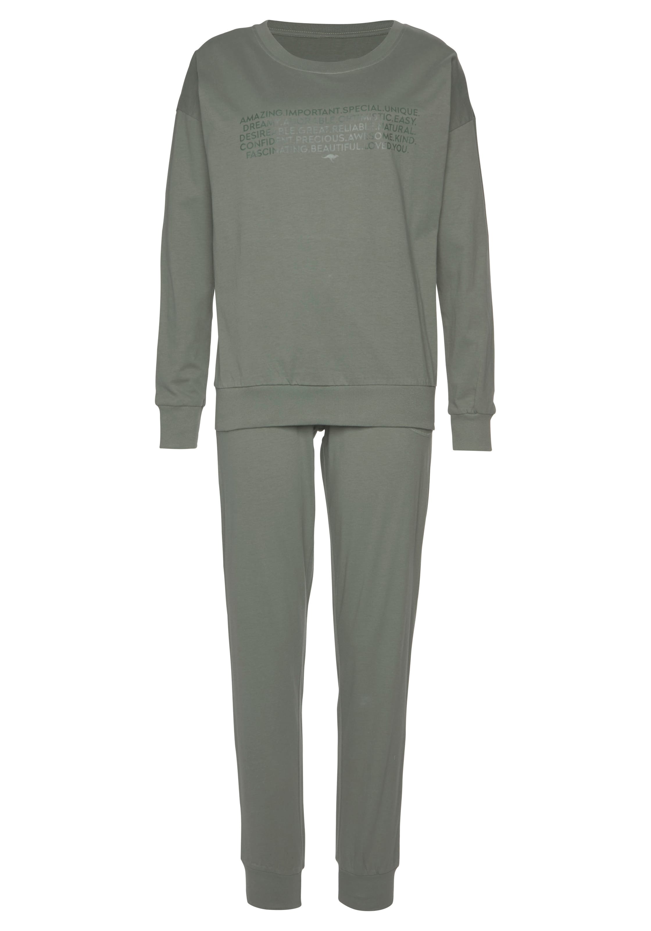 VIVANCE Pajama 'Dreams' in Green: front