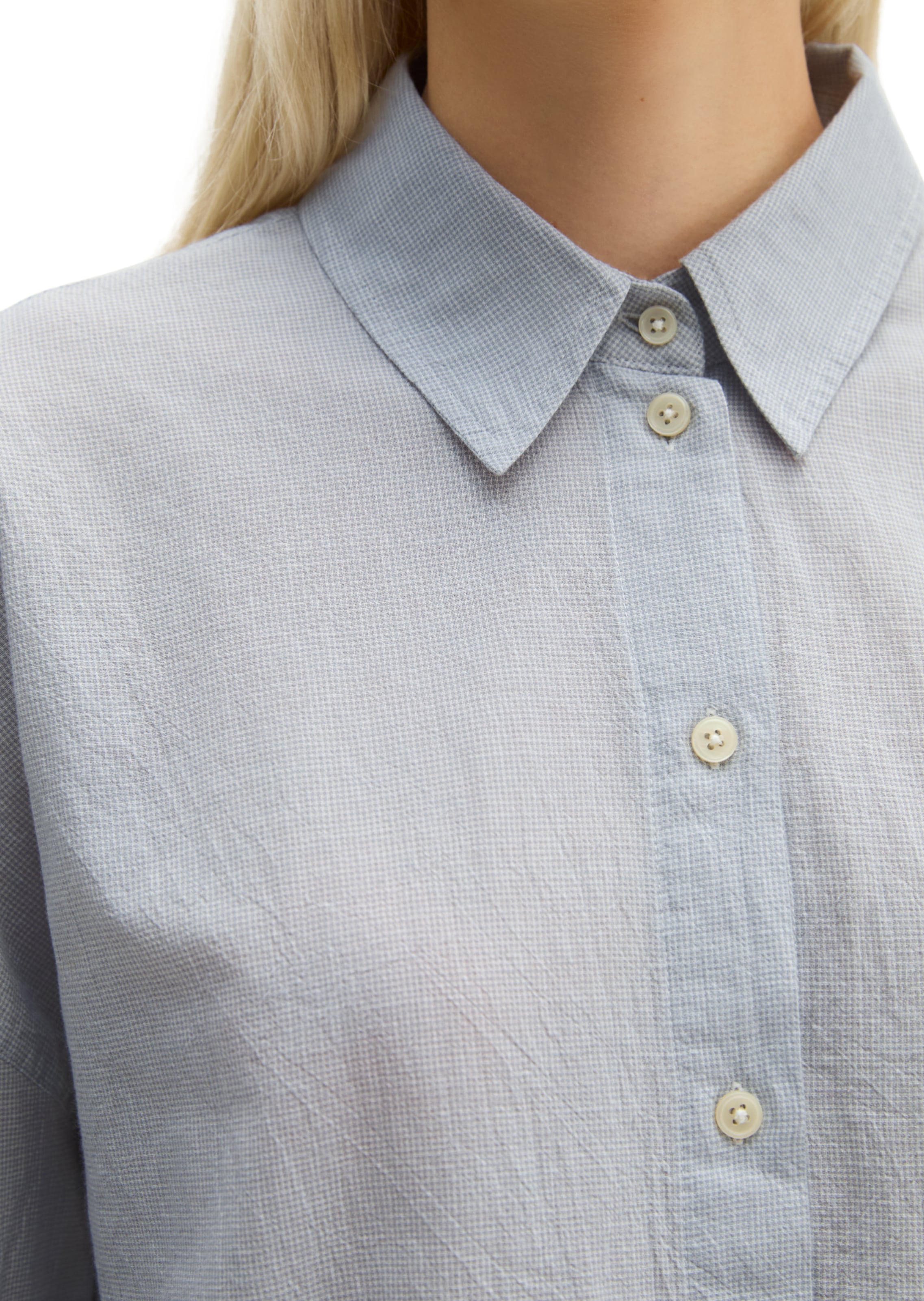 Marc O'Polo Blouse in Blauw: voorkant