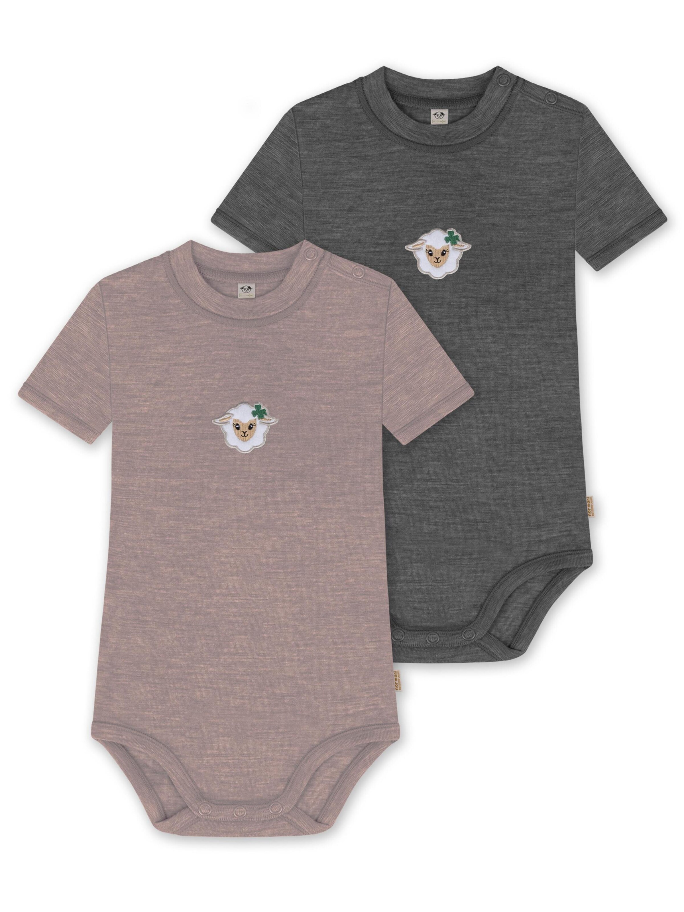 Barboteuse / body 'Tihoi' normani en gris : devant