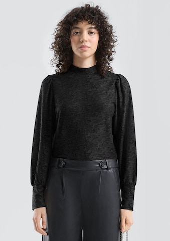 Chemisier QS en noir : devant